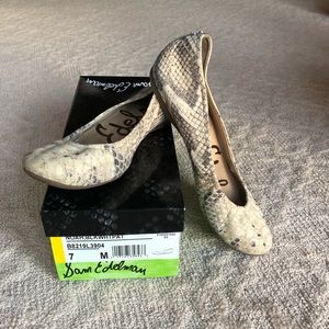 Gently work Sam Edelman snakeskin flats